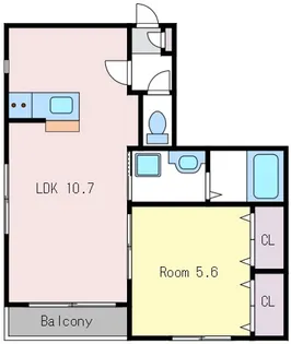 グランポルタ ソシガヤ【2階】の間取り