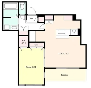 エストリラ旗の台【1階】の間取り