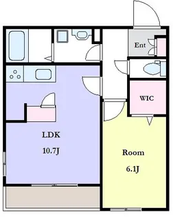 CLOVER COURT【2階】の間取り