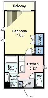 カーザベッラ【2階】の間取り