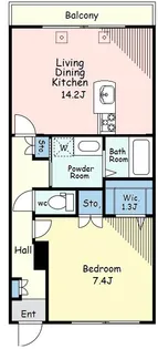 ヴュ・メゾン自由が丘W【3階】の間取り
