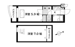 La FLORE MUSASHINOⅠ【1階】の間取り