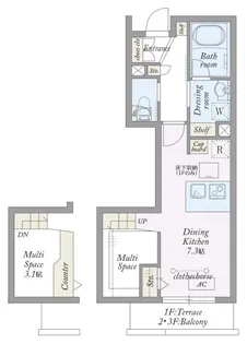 My Style vintage 駒沢公園【1階】の間取り