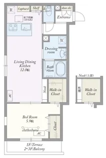 My Style vintage 駒沢公園【2階】の間取り