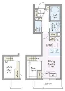 My Style vintage 駒沢公園【3階】の間取り