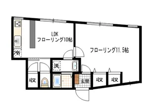 ハナタキプラス【1階】の間取り