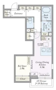 My Style vintage 世田谷弦巻【1階】の間取り