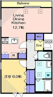 Hill Court 田園調布【2階】の間取り