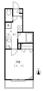 サンハイツ山林【2階】の間取り