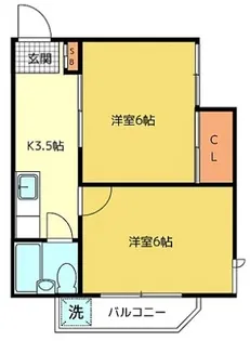 コーポあかね【2階】の間取り