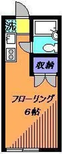 第2フラワーハイツ【1階】の間取り