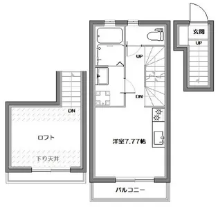 グランツ武蔵関【2階】の間取り