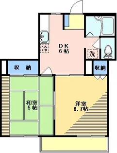 ベルレ石川台【2階】の間取り
