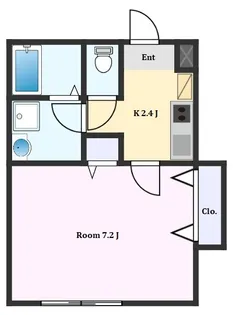 プルミエールS【1階】の間取り