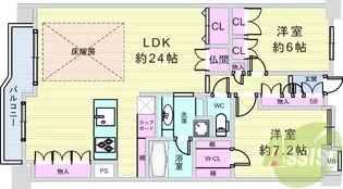 セントラルパレス東豊中【2階】の間取り