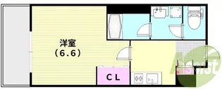ウェルスクエア池田井口堂【1階】の間取り