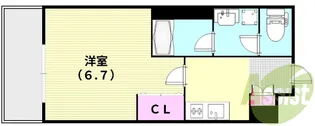 ウェルスクエア池田井口堂【3階】の間取り