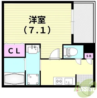 ココングランジュール川西小花【3階】の間取り