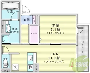 D-residence蛍池東町【1階】の間取り