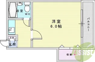 服部シティハイツ【2階】の間取り