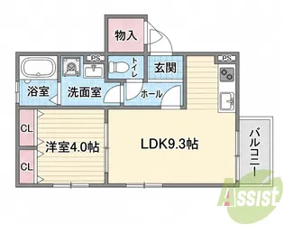 (仮称)La-Crea池田リーフィア【2階】の間取り