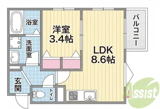 (仮称)La-Crea池田リーフィア【2階】の間取り