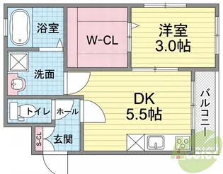 アヴィータ豊島北【1階】の間取り