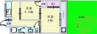 ナカムラニューハイツ【107号室】の間取り