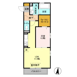 イースタンレイクK【2階】の間取り