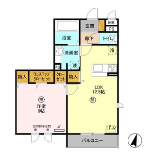 ロイジェントパークス レイクタウン H【3階】の間取り