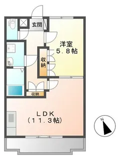 フローラル穂花【2階】の間取り