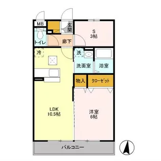 Symphony B【3階】の間取り