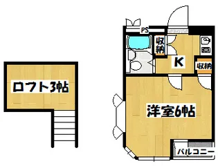 レオパレス南越谷【1階】の間取り