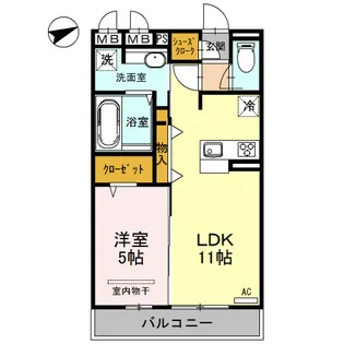 ボスコ【2階】の間取り