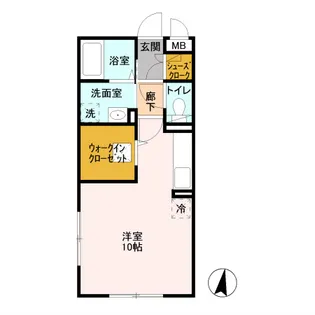ルミエール新越谷【1階】の間取り