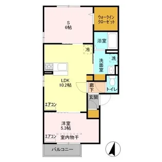 メゾンブランシュ【2階】の間取り