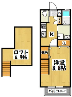 グランドール【2階】の間取り