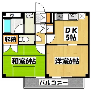 グレイスハイム越谷【1階】の間取り