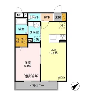 アルカンシェル北越谷【3階】の間取り