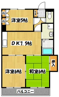 原第8マンション【2階】の間取り
