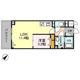 エース南越谷第2ビル【3階】の間取り
