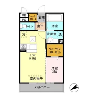 Tip Top Masuko【1階】の間取り