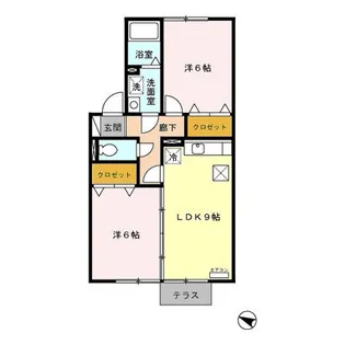 シャルム【1階】の間取り