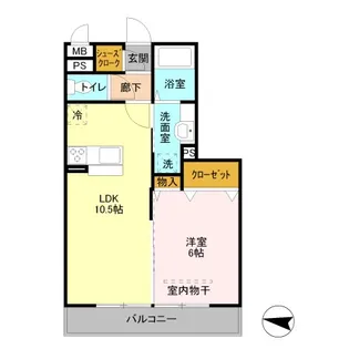 レーヴ【3階】の間取り