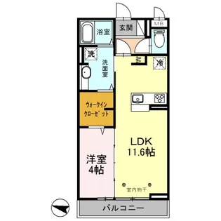 レーヴ III【3階】の間取り