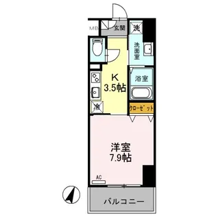SOPHIA HILLS【8階】の間取り