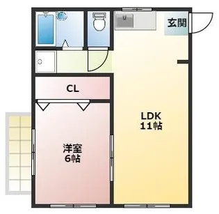 エールセーラ登戸【2階】の間取り