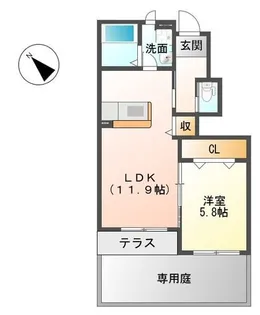 Lapis lazuli II【1階】の間取り