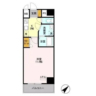 キャメロット新越谷【3階】の間取り