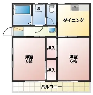 キャピタルハイツII【1階】の間取り